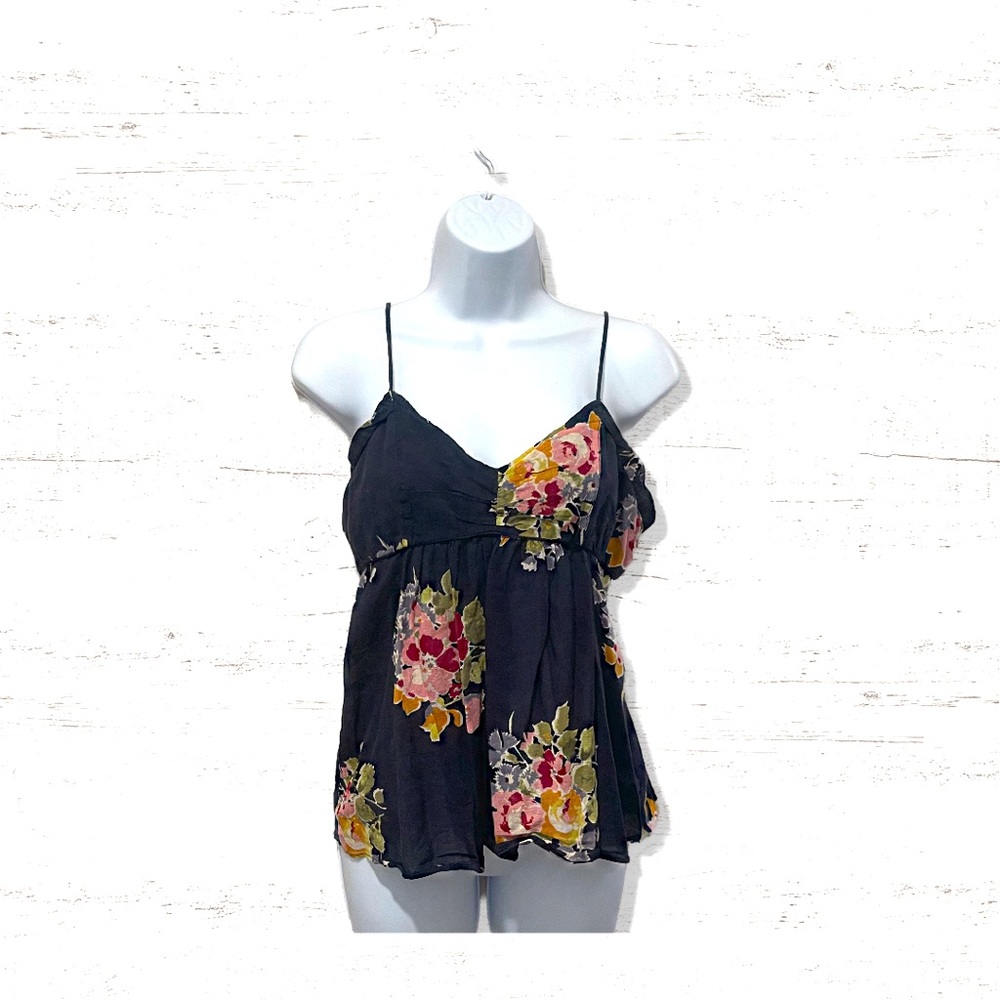 American Eagle Spaghetti Adjustable Strap Babydoll Shirt Top Size Medium